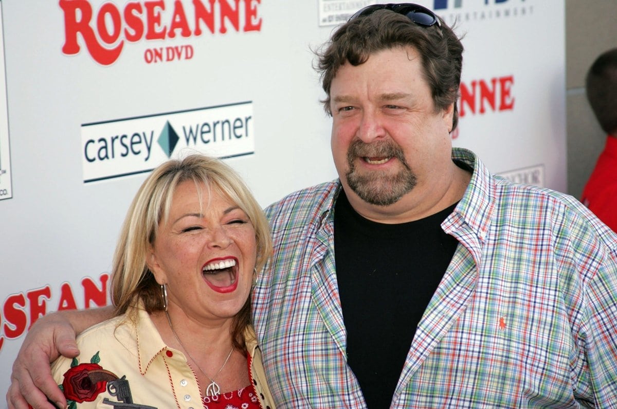 Actors Roseanne and John Goodman attend the DVD launch of "Roseanne: Season One"