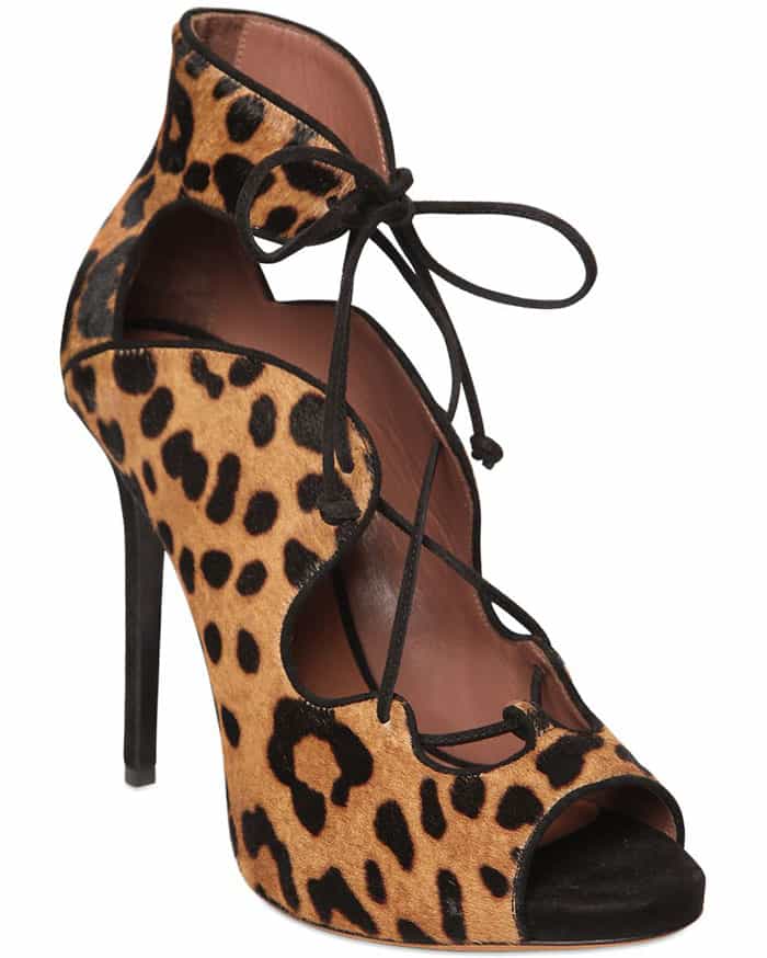 Tabitha Simmons 'Reed' Leopard Print Ponyskin Boots