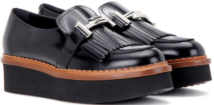 Tod's Polished Platform Loafers