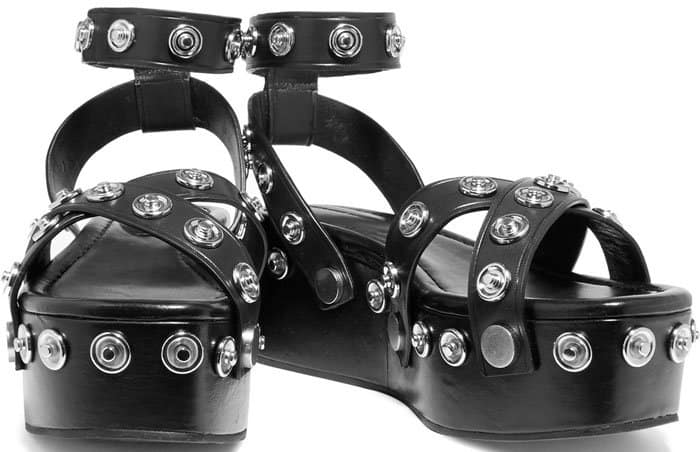 Alexander Wang Sandrah studded flatforms