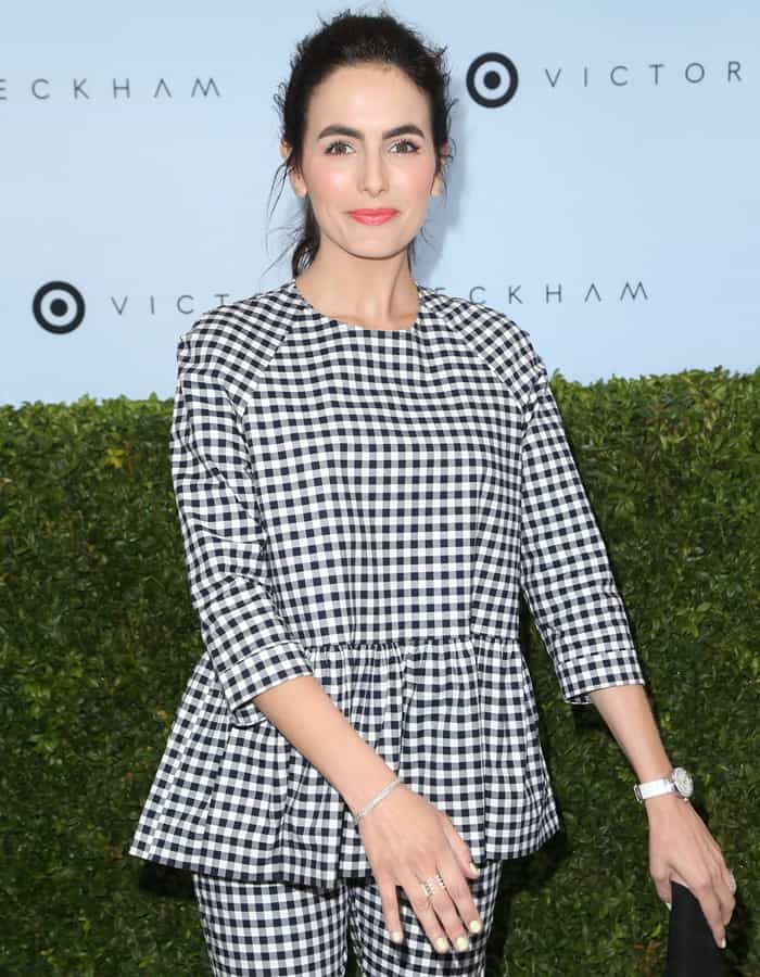 Camilla Belle attends the launch of Victoria Beckham for Target collection in New York City on April 1, 2017