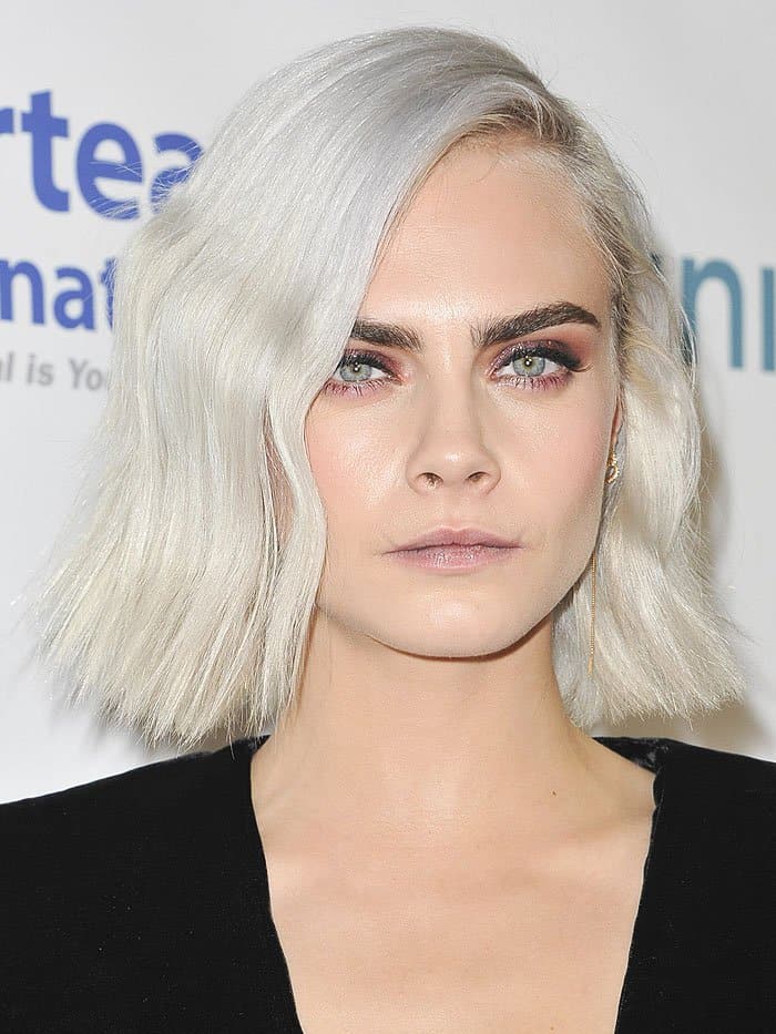 Cara Delevingne attending the 4th annual unite4:humanity gala at the Beverly Wilshire Four Seasons Hotel in Beverly Hills, California, on April 7, 2017.