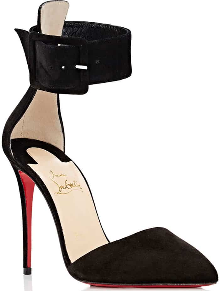 Christian Louboutin 'Harler' Pointed-Toe Ankle-Strap Pumps