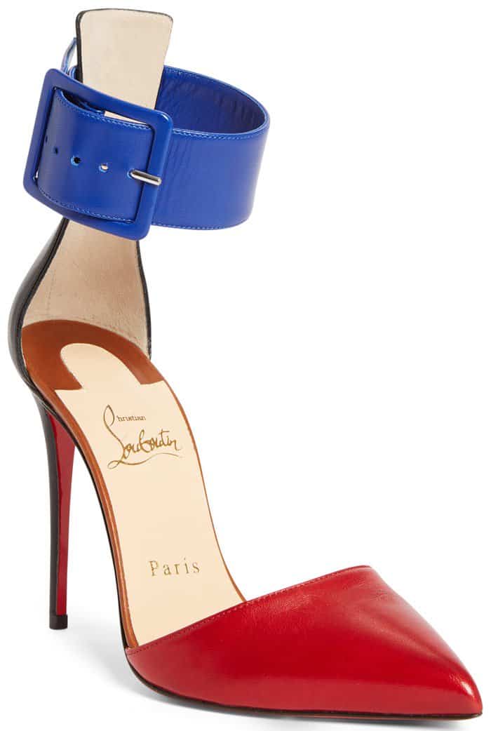 Christian Louboutin 'Harler' Pointed-Toe Ankle-Strap Pumps