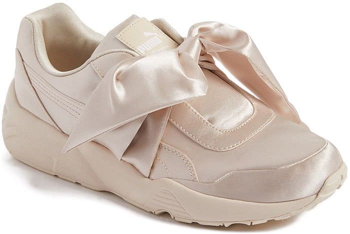 Fenty Puma by Rihanna bow sneakers in Pink Tint