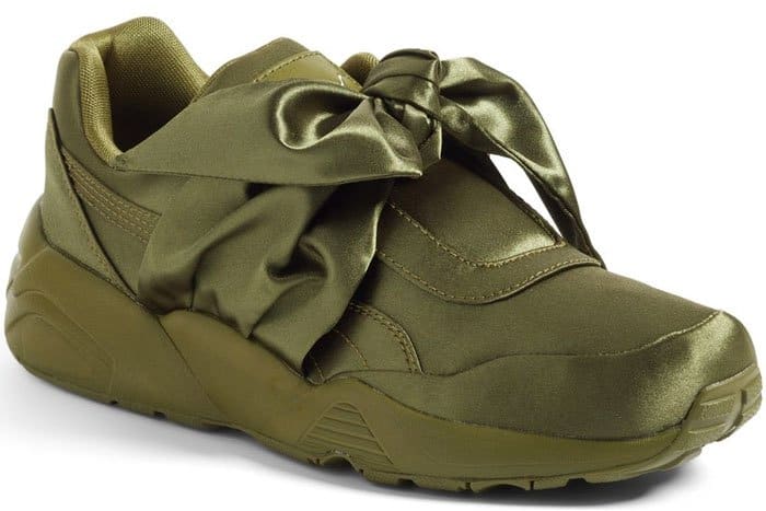 Fenty Puma by Rihanna bow sneakers in Olive Branch