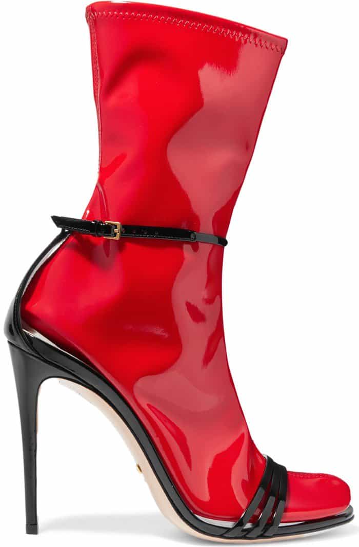 Gucci 'Ilse' Patent 110mm Sandals