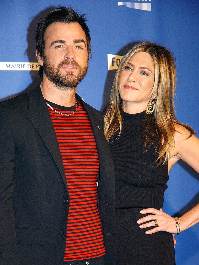 Jennifer Aniston and Justin Theroux hit the red carpet this evening for the opening night of Series Mania Festival