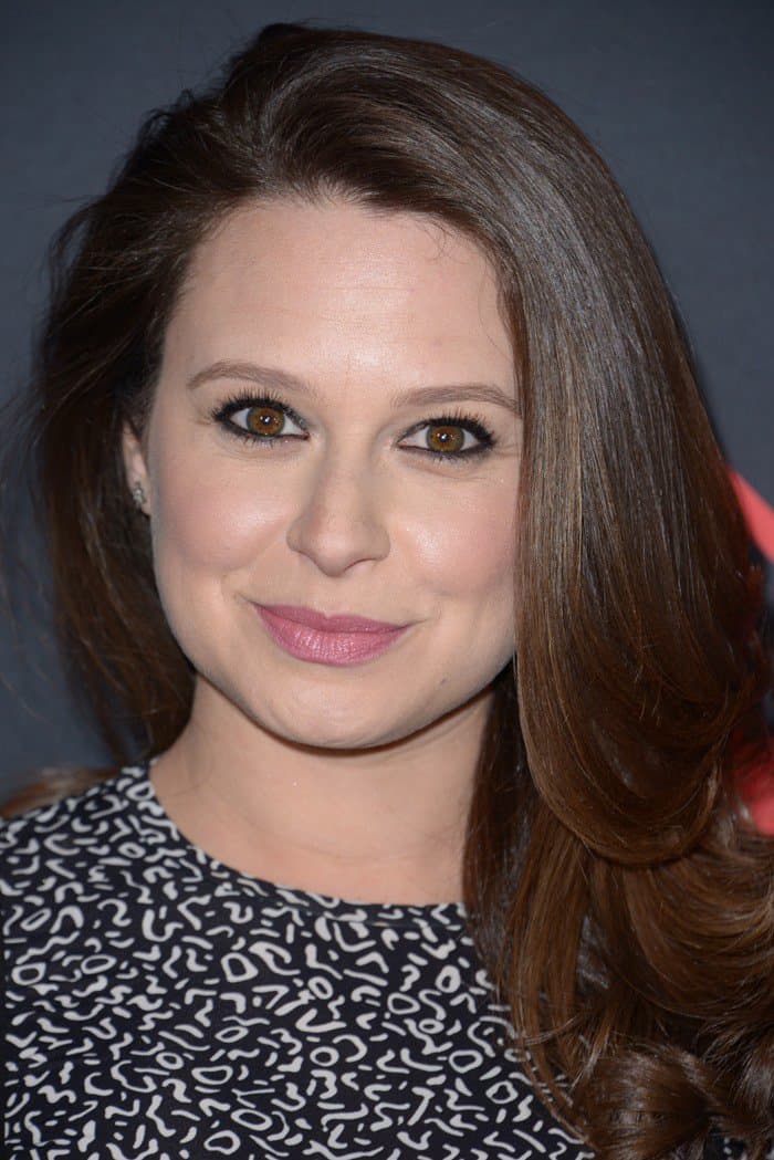 Katie Lowes attending ABC's 'Scandal' 100th episode celebration, at Fig & Olive in West Hollywood on April 8, 2017