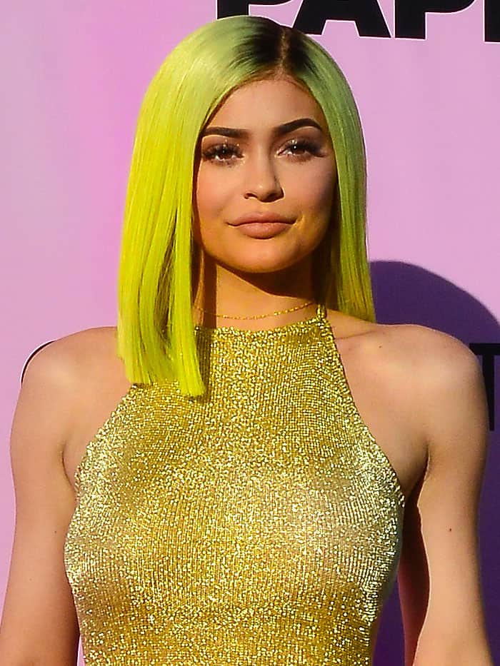 Kylie Jenner's blunt-cut highlighter bob seems to have been copied from older sister Kim