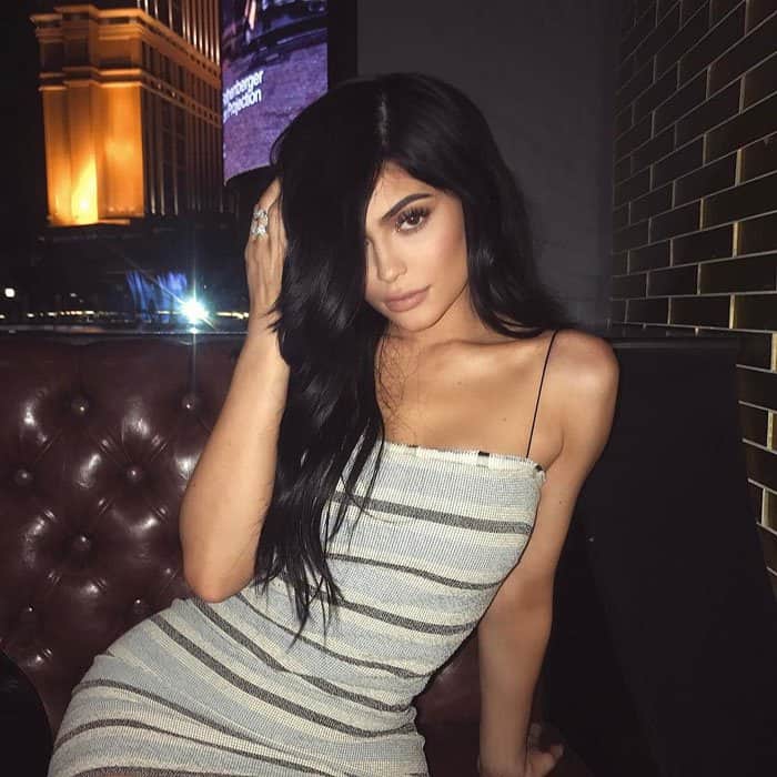 Kylie uploads a sexy snap from the night on her Instagram