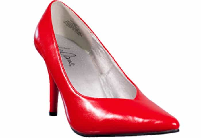 Le Dame Footwear Natalie Red Pumps