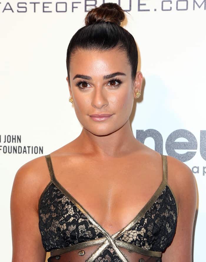 Lea Michele at the 25th Annual Elton John AIDS Foundation’s Academy Awards Viewing Party held at West Hollywood Park in Los Angeles, California, on February 26, 2017