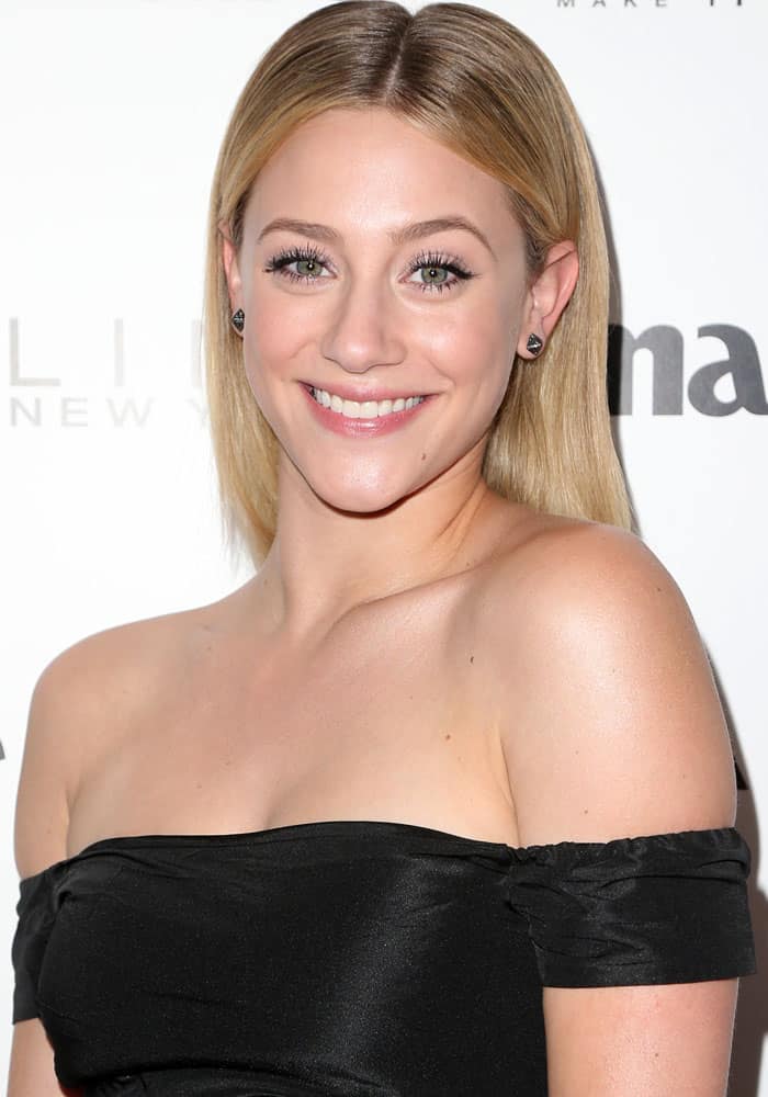 Lili Reinhart, known for portraying Betty Cooper on The CW drama series Riverdale, attends Marie Claire's Fresh Faces event