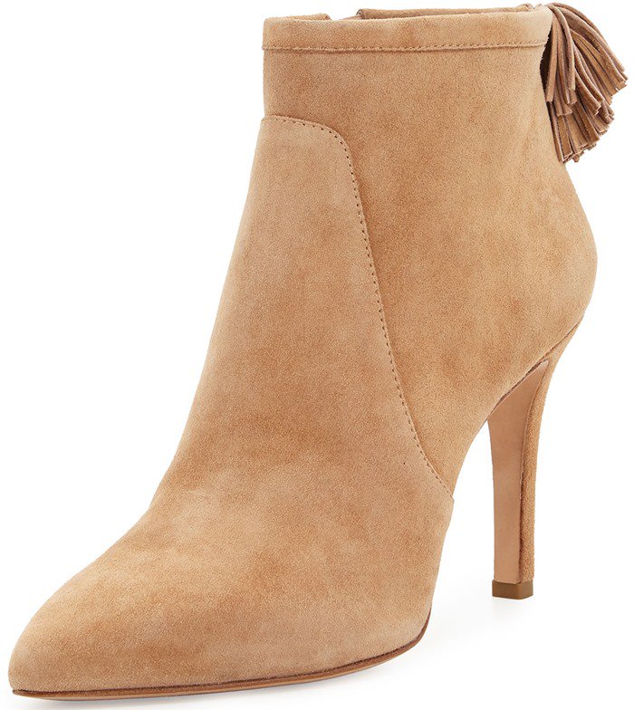 Loeffler Randall 'Maryl' Suede Pompom Booties