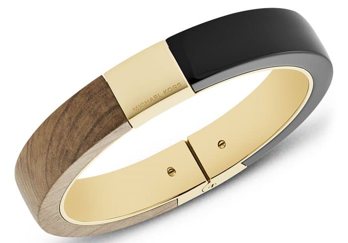 Michael Kors wooden hinged bracelet
