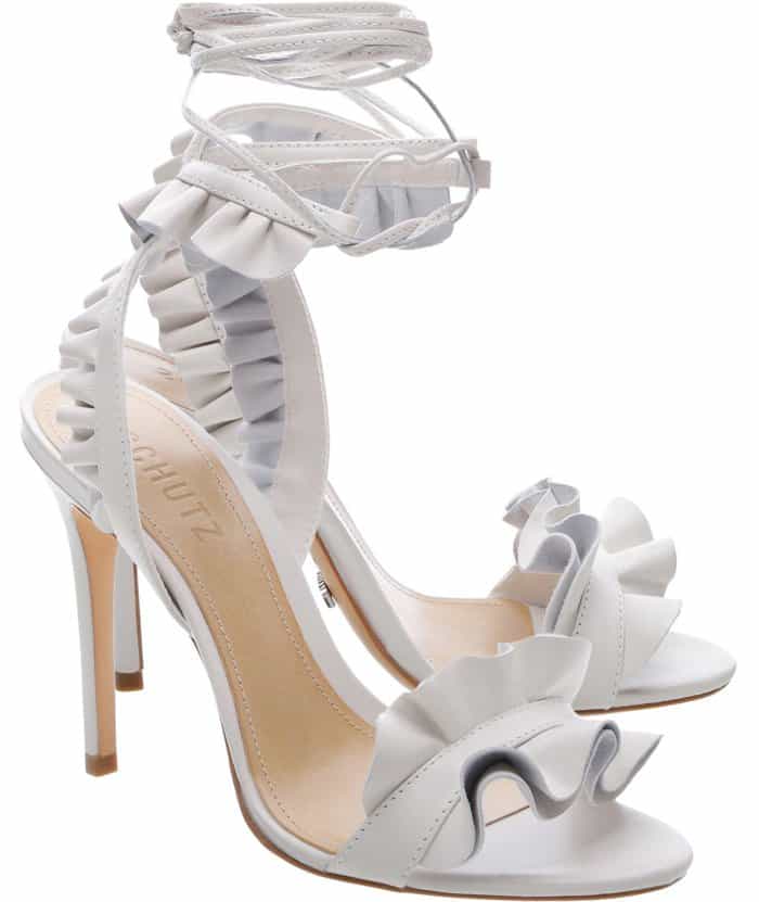 Schutz Irem ruffled sandals