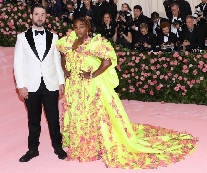 Internet entrepreneur Alexis Ohanian and investor and professional tennis player Serena Williams arrive at the 2019 Met Gala Celebrating Camp: Notes on Fashion