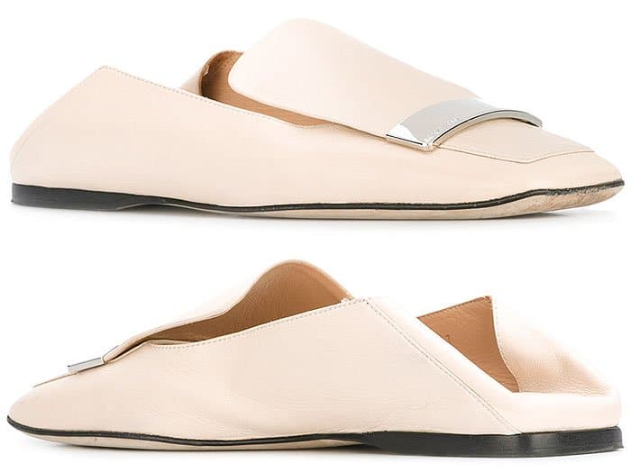 Sergio Rossi Sr1 square-toe flat loafers