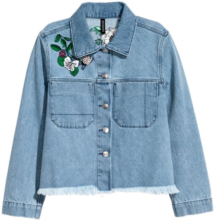 H&M Loves Coachella Embroidered Denim Jacket