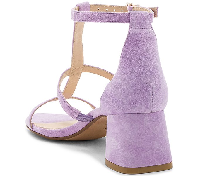 Raye “Aggie” Sandals in Lilac Suede