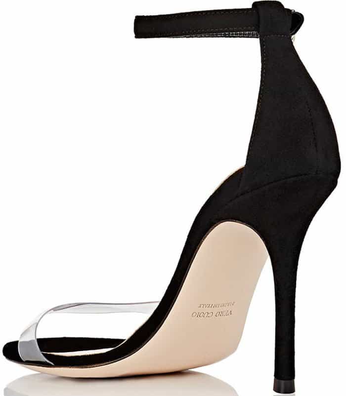 Barneys New York Suede PVC Sandals