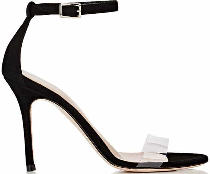 Barneys New York Suede PVC Sandals