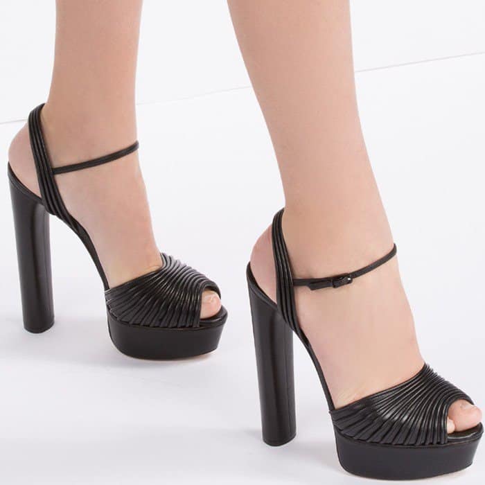 Casadei open toe platform sandals