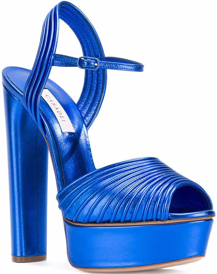 Casadei open toe platform sandals