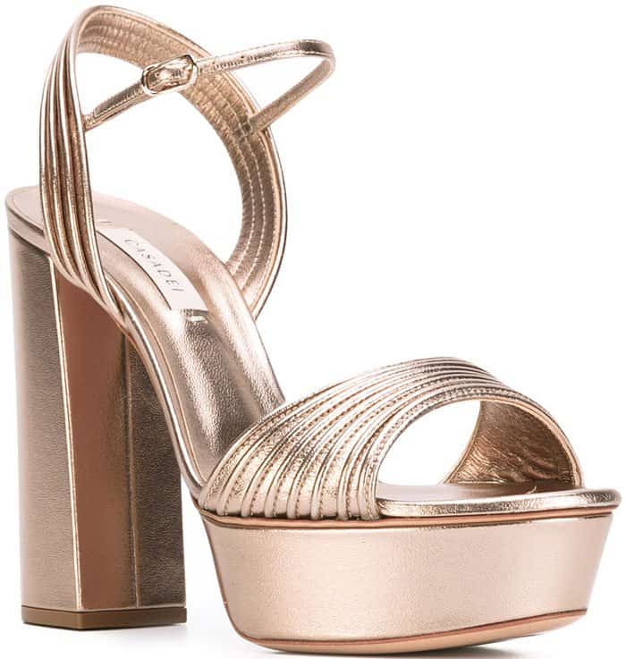 Casadei open toe platform sandals