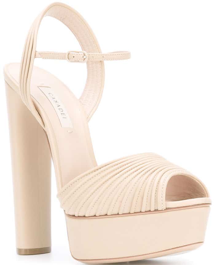 Casadei open toe platform sandals