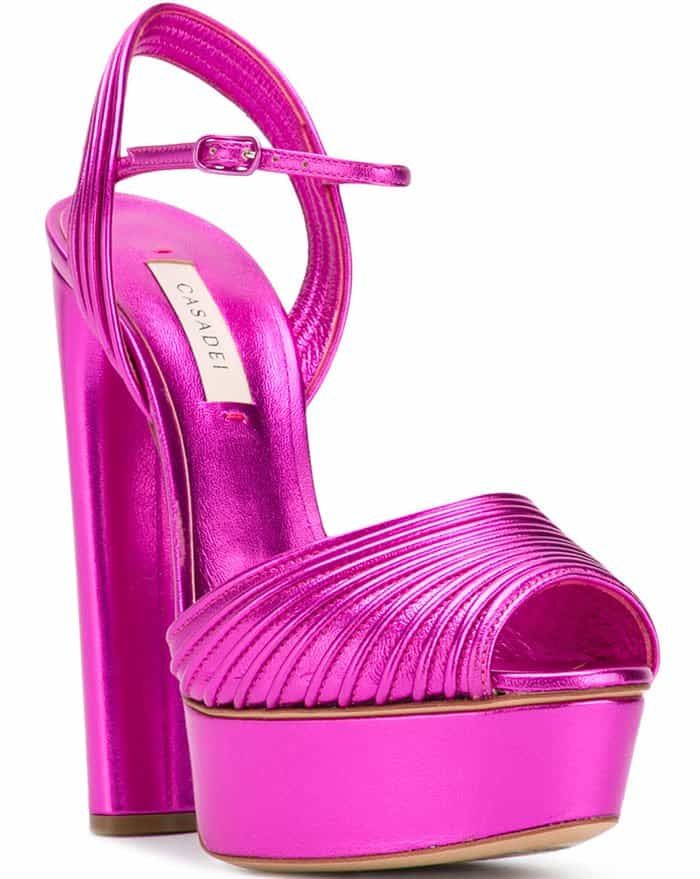 Casadei open toe platform sandals