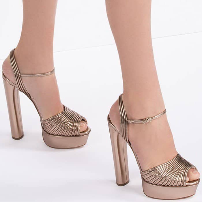 Casadei open toe platform sandals