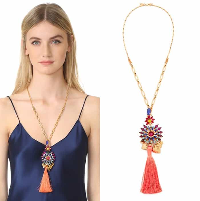 Elizabeth Cole Varro statement pendant necklace