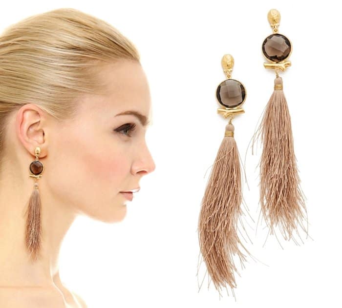 GAS Bijoux Serti Bella pompon earrings