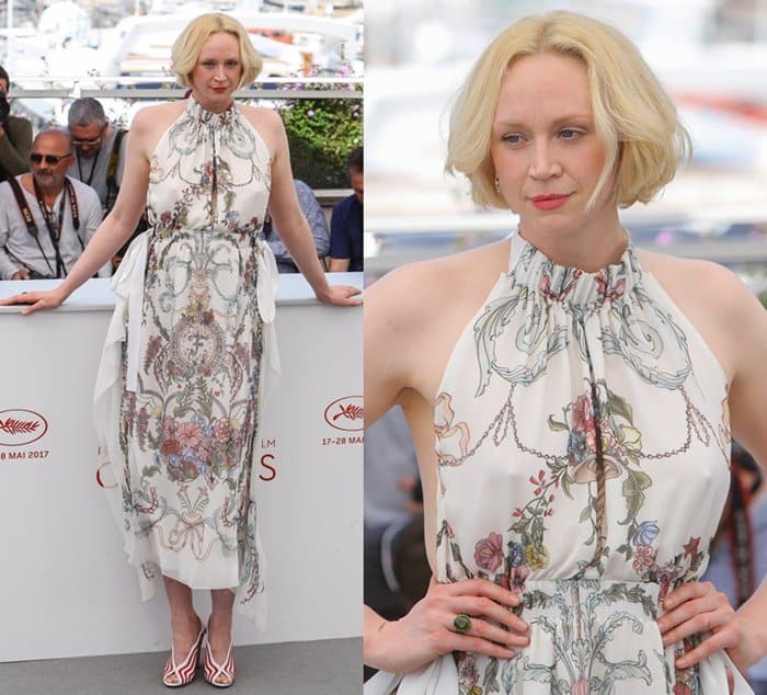 Gwendoline Christie at the 70th Cannes Film Festival's photo call for Top of the Lake: China Girl on May 23, 2017