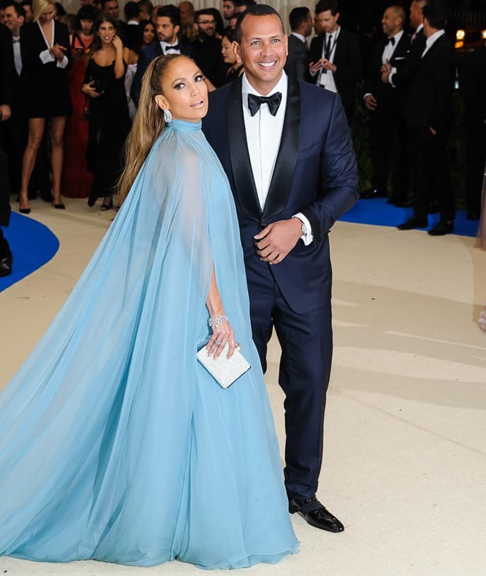 Jennifer Lopez and Alex Rodriguez making their red carpet debut