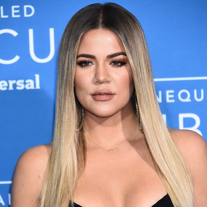 Khloé Kardashian looked waxwork-like