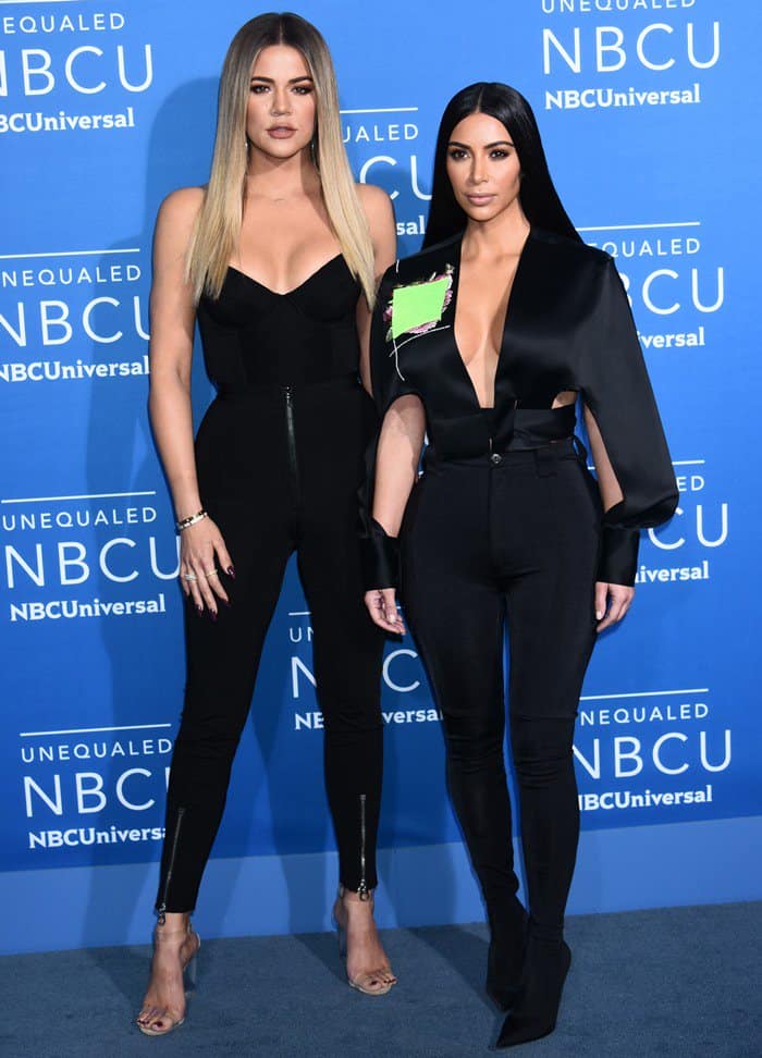 Kim and Khloe Kardashian attended the 2017 NBC Universal Upfront held at Radio City Music Hall in New York City on May 15, 2017