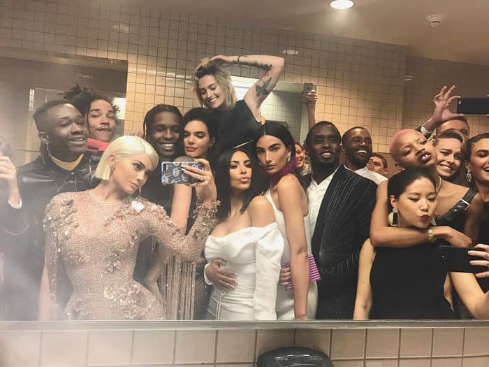 Kim's sister Kylie takes another star-studded selfie at the bathroom of the Met Gala