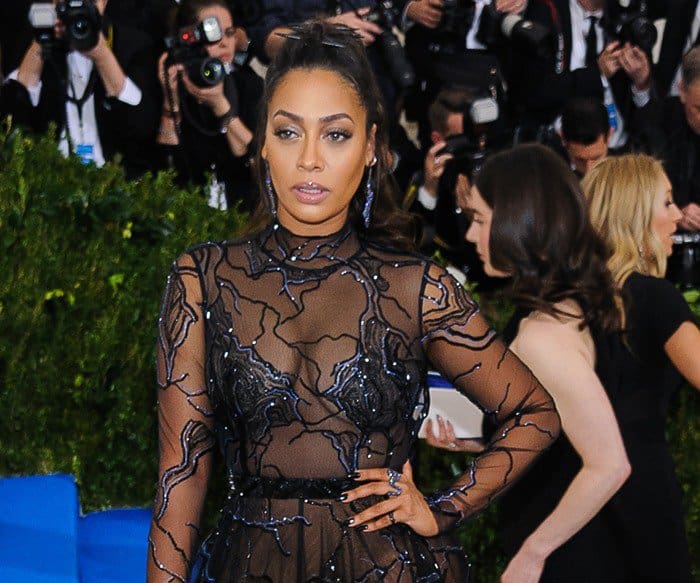 La La Anthony graced the blue carpet of the 2017 Met Gala in a custom Thai Nguyen Atelier gown