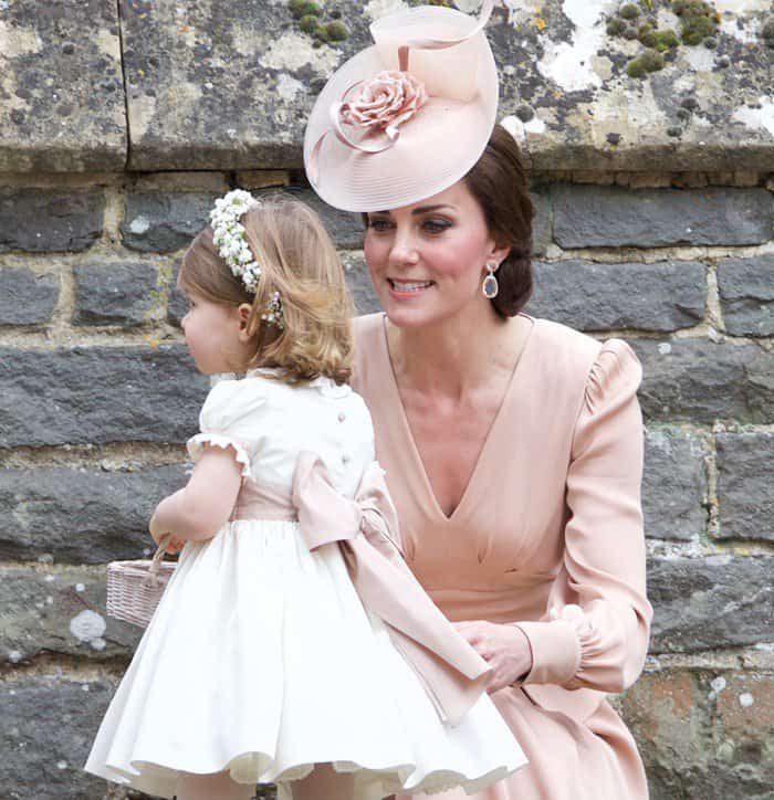 Kate Middleton and kids attend Pippa Middleton's wedding in Englefield