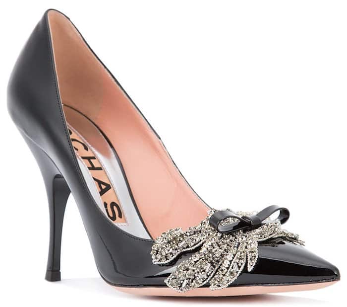 Rochas rhinestone embellished pumps