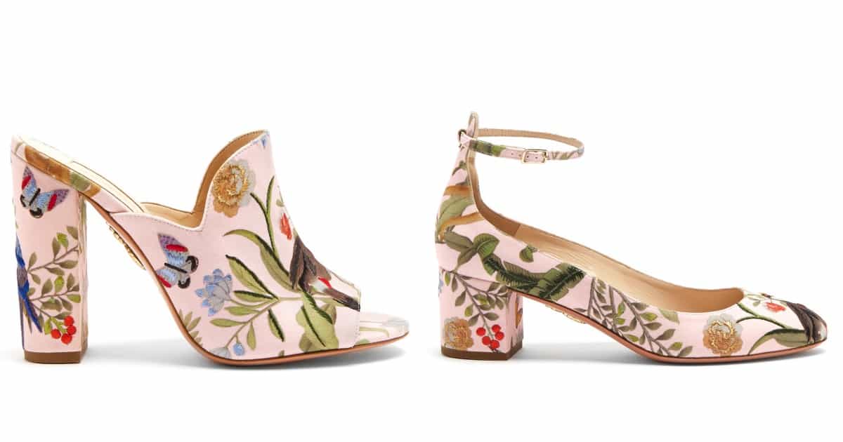 Aquazzura Partners with de Gournay for Luxe Capsule Collection