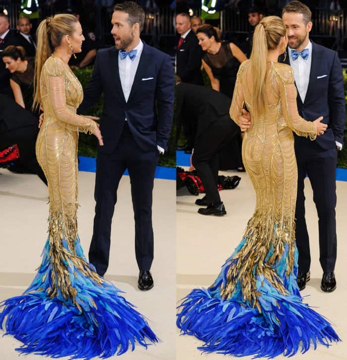 Blake Lively with husband Ryan Reynolds at the 2017 Met Gala