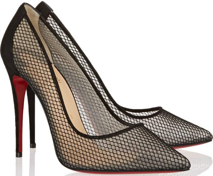 Christian Louboutin "Follies Resille" mesh pumps