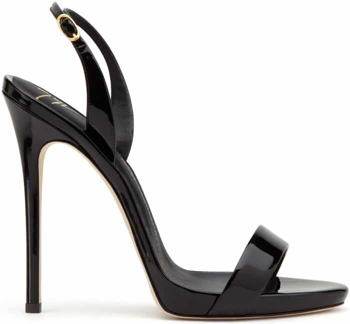 Giuseppe Zanotti “Sophie” Sandals in Black Patent Leather