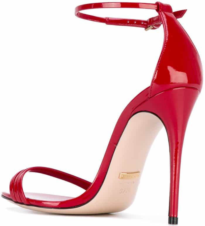 Gucci Stiletto Sandals in Red Patent Leather