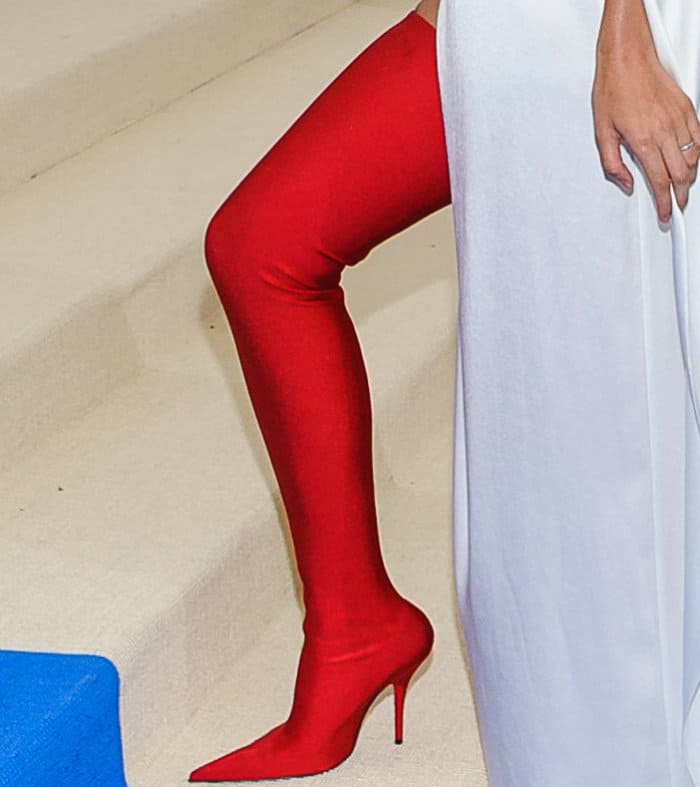 balenciaga red boots