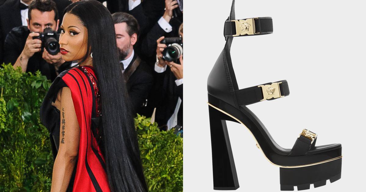 versace medusa platform sandals